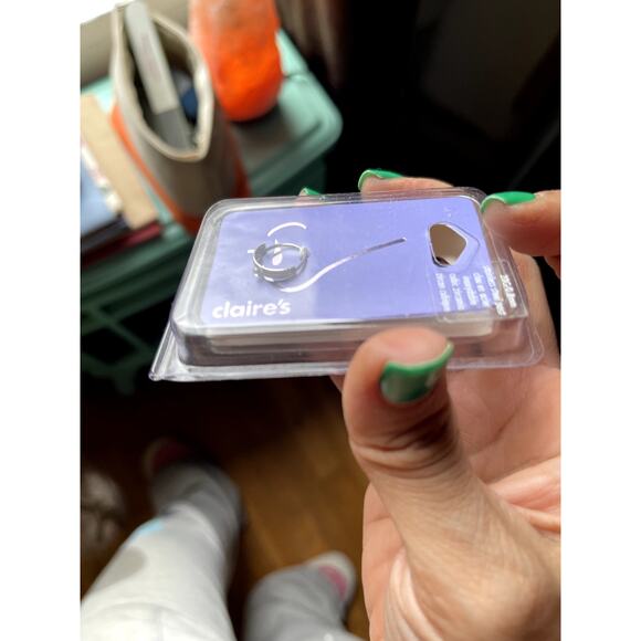 MINI DECORATIVE NOSE RING-STAINLESS STEEL-0.8 MM-STYLISH-BRAND NEW! - Picture 2 of 3